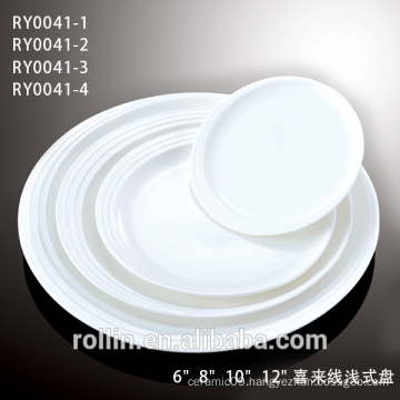 Porcelain DINNER plates sets ,round shape fine porcelain